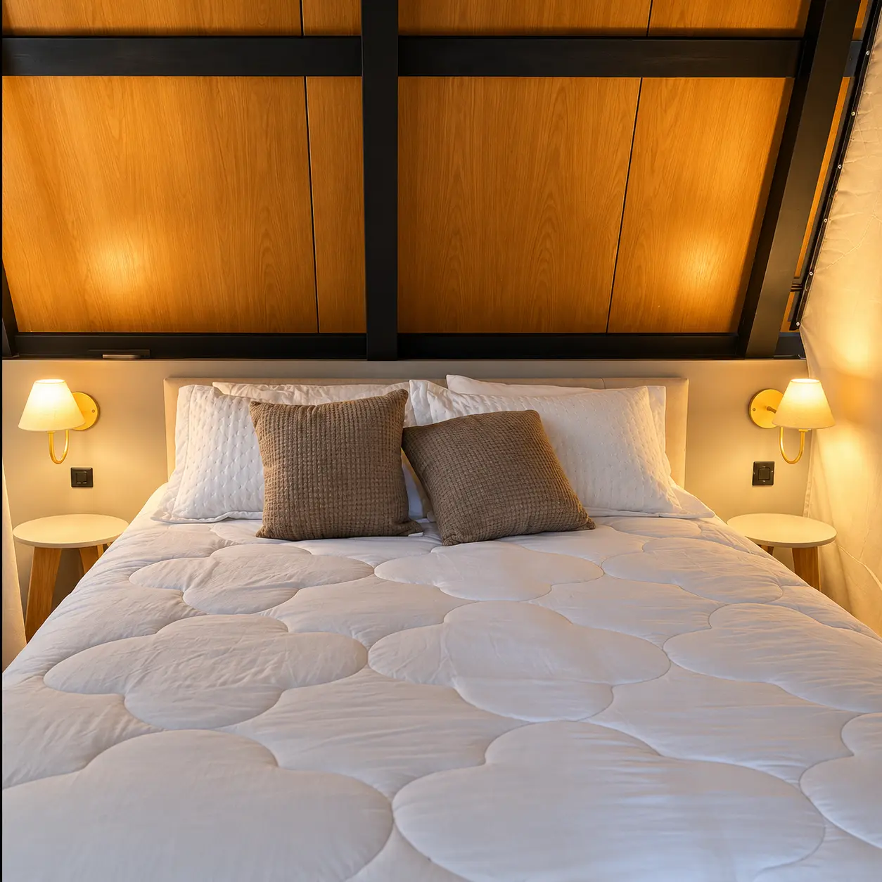 Quarto aconchegante da Cabana do Valle